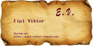 Eipl Viktor névjegykártya